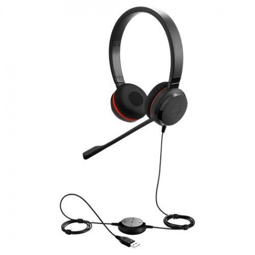 Jabra Evolve 20 MS Stereo (4999-829-289L) шкіра дротова стерео гарнітура 49998 фото