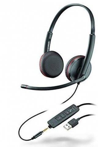 POLY BlackWire C3220 USB-A Black (77R32A6) - проводная гарнитура  22531 фото