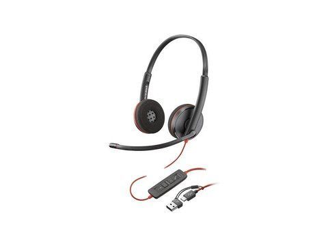 POLY BlackWire C3220 USB-A Black (8X228AA) - проводная гарнитура 225321 фото