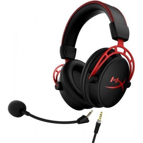 Гарнитура игровая HyperX Cloud Alpha WL/USB-A, черно-красный 2635 фото