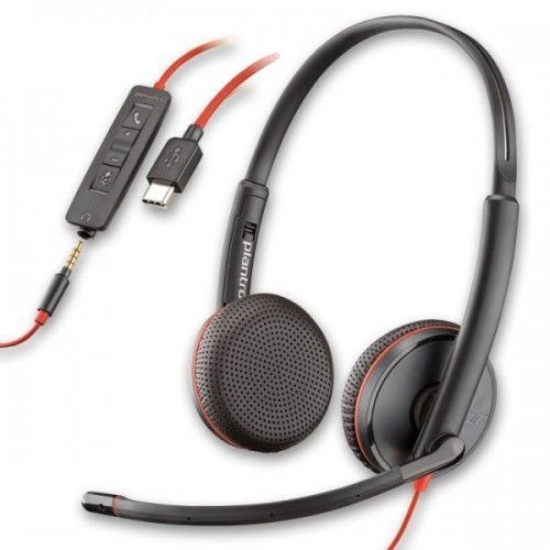 Plantronics BlackWire C3225-A (80S11AA) - дротова гарнитура (стерео, jack 3.5/USB-A) 47201 фото