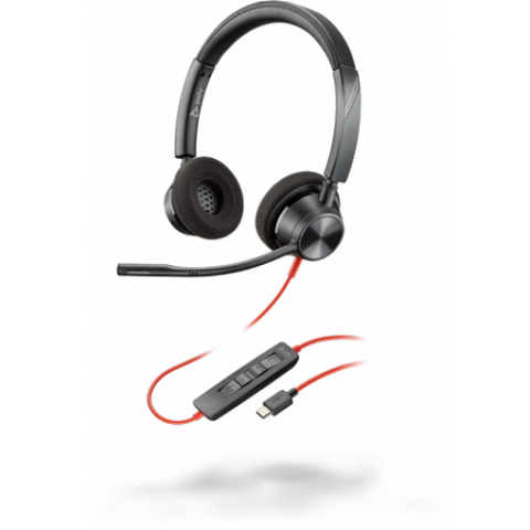 Plantronics Poly BlackWire C3320, BW3320 USB-С, (214013-01) дротова Stereo гарнітура 2639 фото