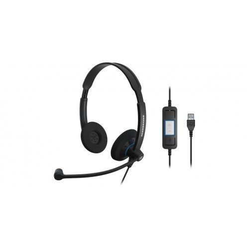 Sennheiser EPOS SC 60 USB ML Black (1000551), широкополосная офисная стерео гарнитура 2925 фото