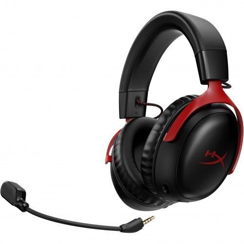 Гарнитура игровая HyperX Cloud III, WL/USB-A/USB-C, черно-красный 2385 фото