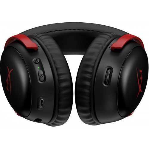 Гарнитура игровая HyperX Cloud III, WL/USB-A/USB-C, черно-красный 2385 фото
